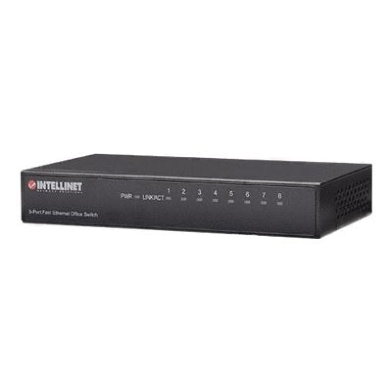 INTELLINET Net Switch 10/100 8P Metal Case