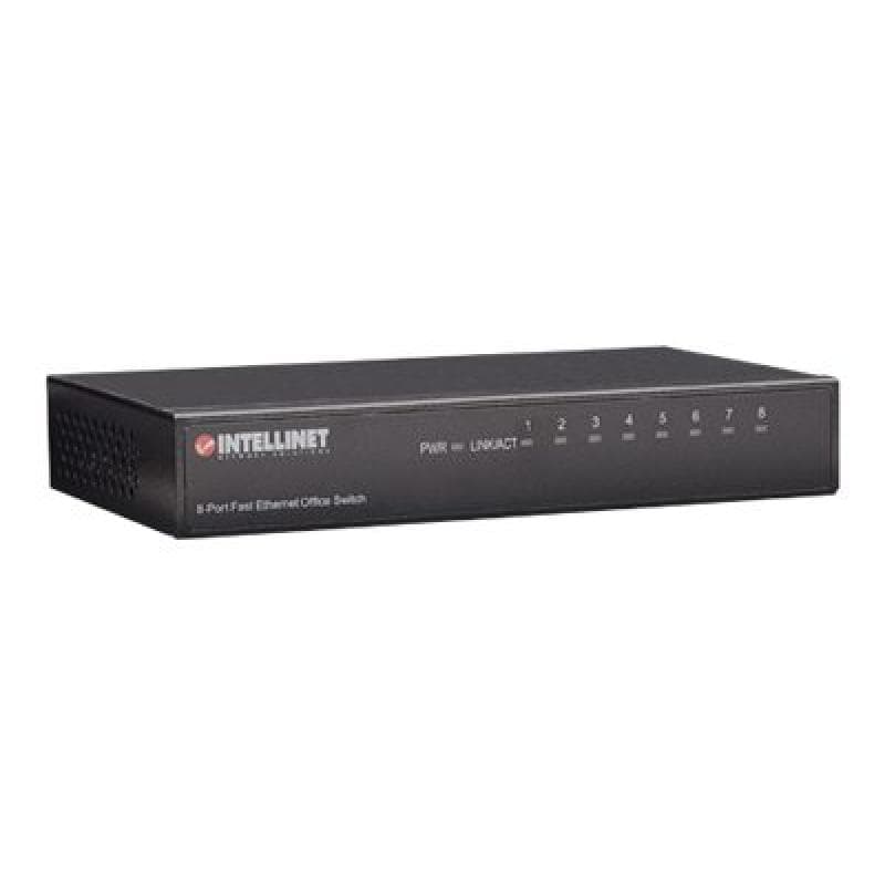 INTELLINET Net Switch 10/100 8P Metal Case