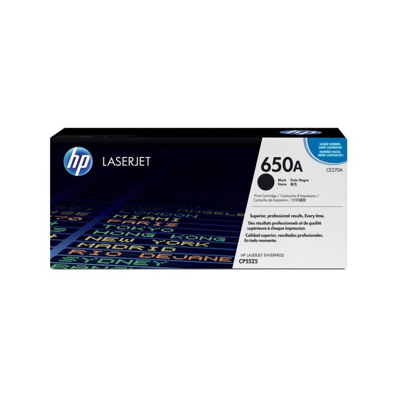 HP 650A Schwarz LaserJet Tonerpatrone (CE270A)