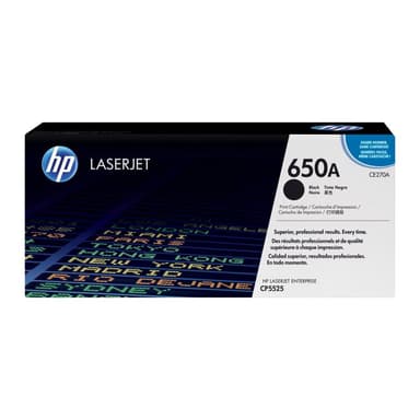 HP 650A Schwarz LaserJet Tonerpatrone (CE270A)
