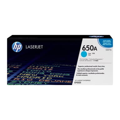 HP 650A Cyan LaserJet Tonerpatrone (CE271A)