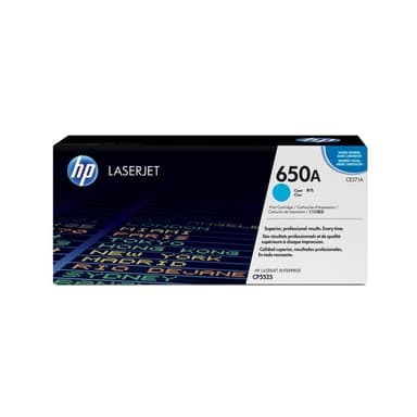 HP 650A Cyan LaserJet Tonerpatrone (CE271A)