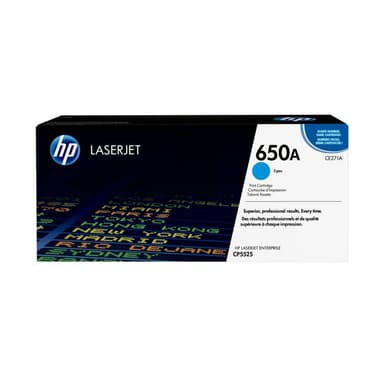 HP 650A Cyan LaserJet Tonerpatrone (CE271A)