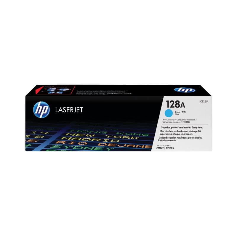 HP 128A Cyan LaserJet Tonerpatrone (CE321A)