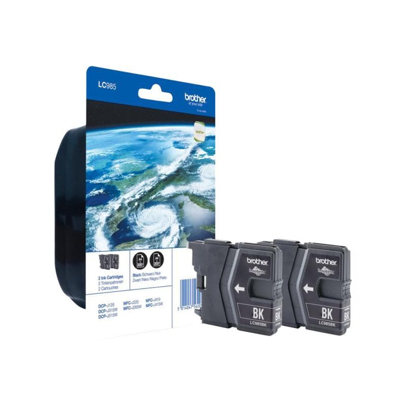 BROTHER LC985 Twin Pack 2er Pack Schwarz Tintenpatrone