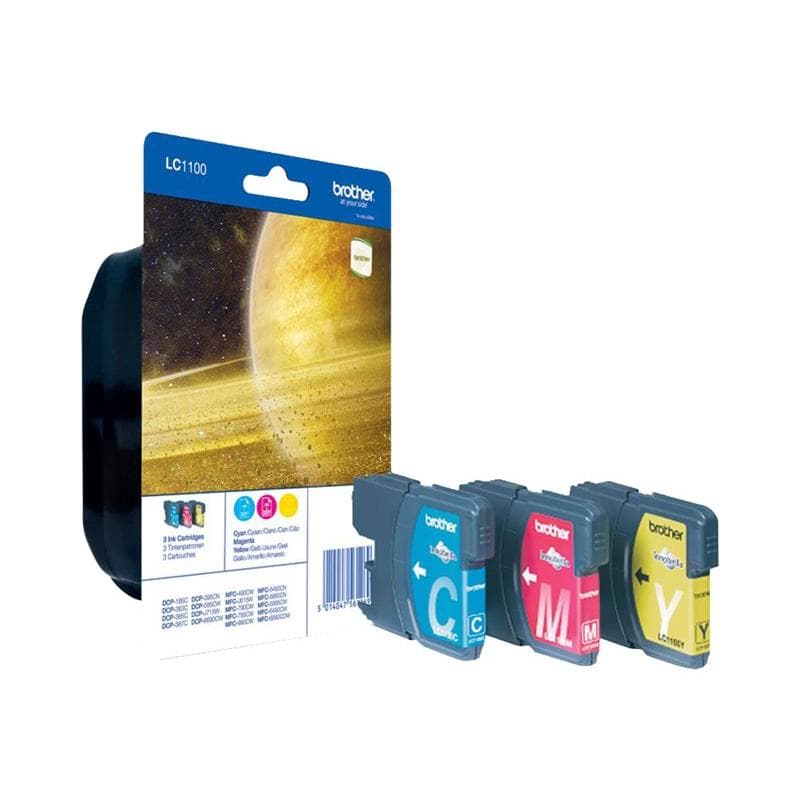 BROTHER LC1100 Rainbow Pack Gelb, Cyan, Magenta Tonerpatrone