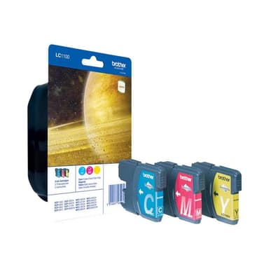 BROTHER LC1100 Rainbow Pack Gelb, Cyan, Magenta Tonerpatrone