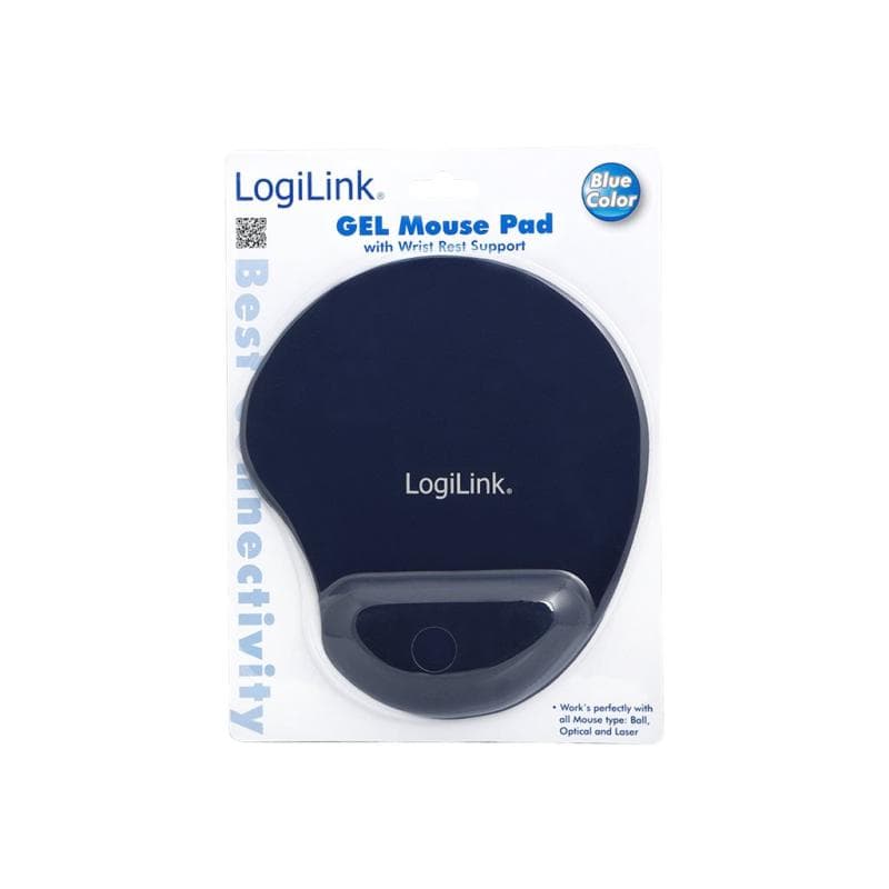 LOGILINK Mauspad LogiLink mit Gel-Handballenauflage Silikon blau