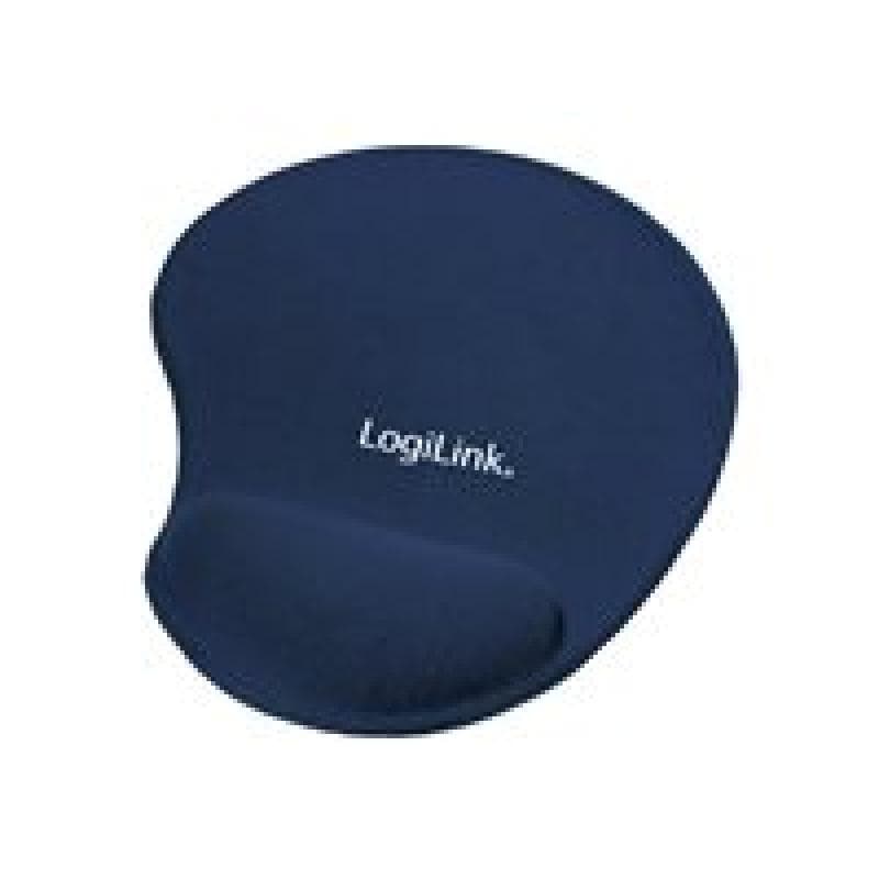 LOGILINK Mauspad LogiLink mit Gel-Handballenauflage Silikon blau