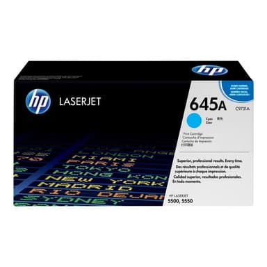 HP 645A Cyan LaserJet Tonerpatrone (C9731A)