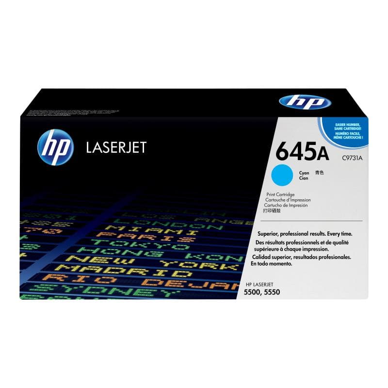 HP 645A Cyan LaserJet Tonerpatrone (C9731A)