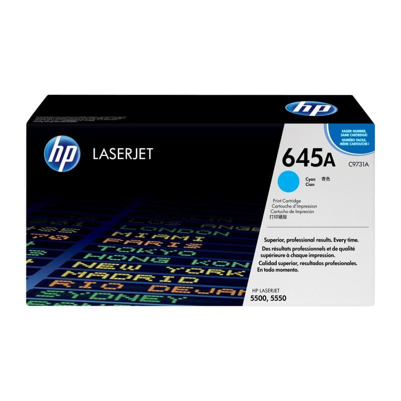 HP 645A Cyan LaserJet Tonerpatrone (C9731A)