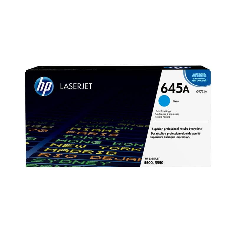 HP 645A Cyan LaserJet Tonerpatrone (C9731A)