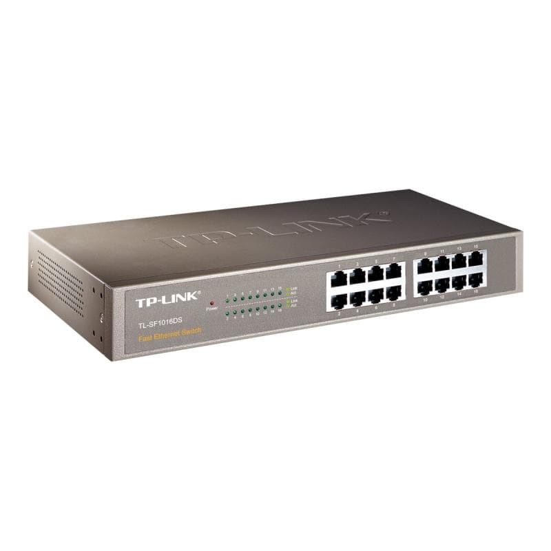 TP-LINK 16-Port 10/100 Mbps Switch 13″ Unmanaged