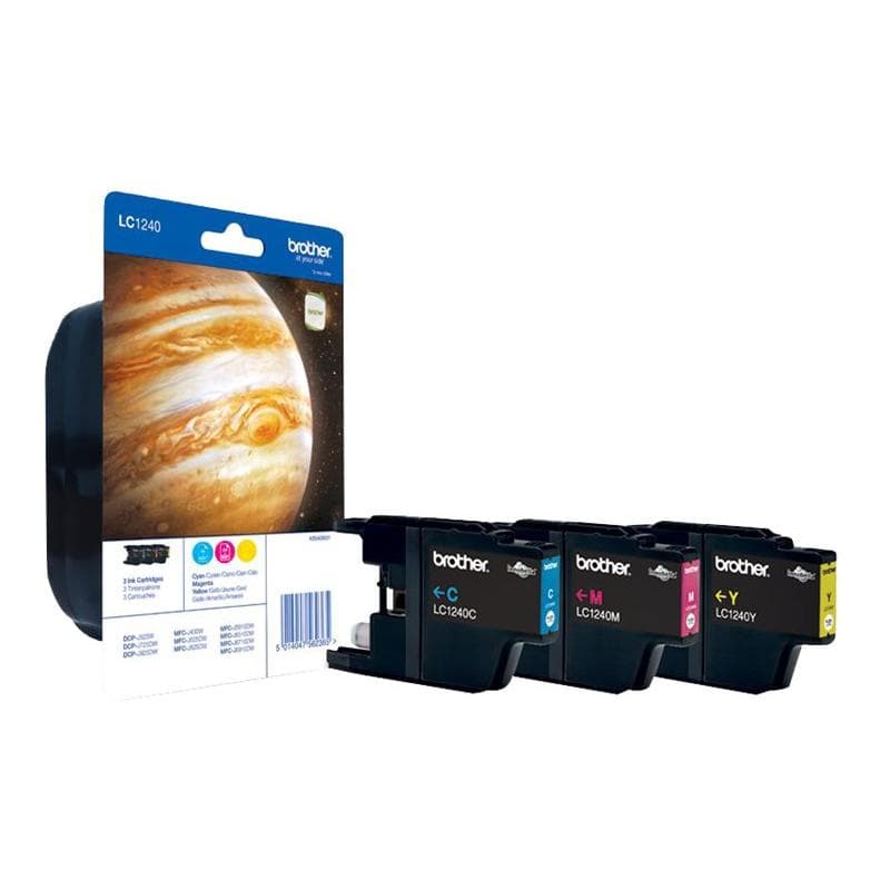 BROTHER LC1240 Rainbow Pack Gelb, Cyan, Magenta Tintenpatrone
