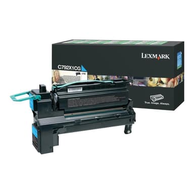 LEXMARK Besonders hohe Ergiebigkeit Cyan Tonerpatrone LCCP, LRP