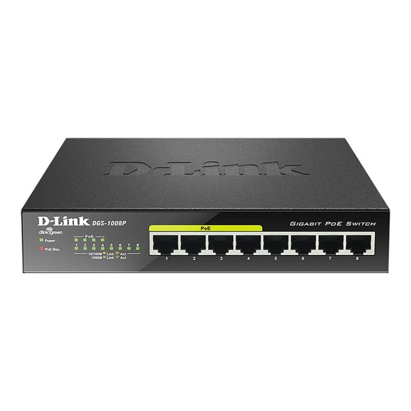 D-LINK 8-Port Layer2 PoE+ Gigabit Switch