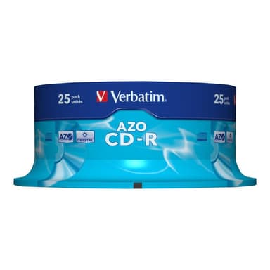 VERBATIM Azo Crystal CD-R 80min/700MB 52x, 25er Spindel
