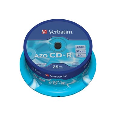 VERBATIM Azo Crystal CD-R 80min/700MB 52x, 25er Spindel
