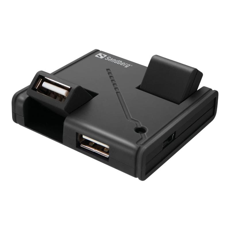 SANDBERG USB Hub 4 ports USB2.0 Ueberlastungsschutz A-B Kabel inkludiert