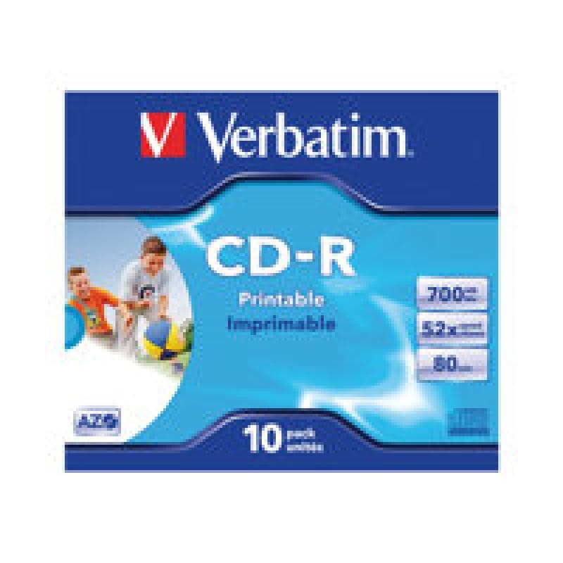 Verbatim CD-R 80min/700MB 48x, 10er Pack