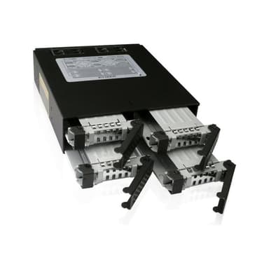 IcyDock 4x2.5″ SATA/SAS to 5.25″ Bay