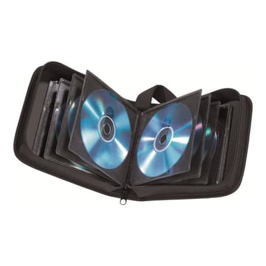 CD-/DVD-Nylontasche 32, Schwarz