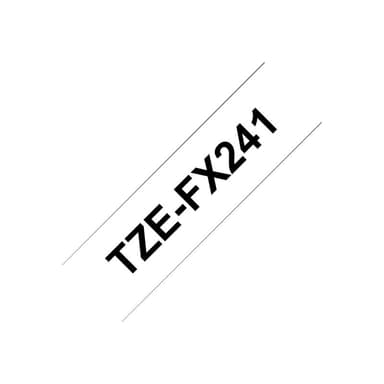 Brother Schriftband TZEFX241 weiß/schwarz