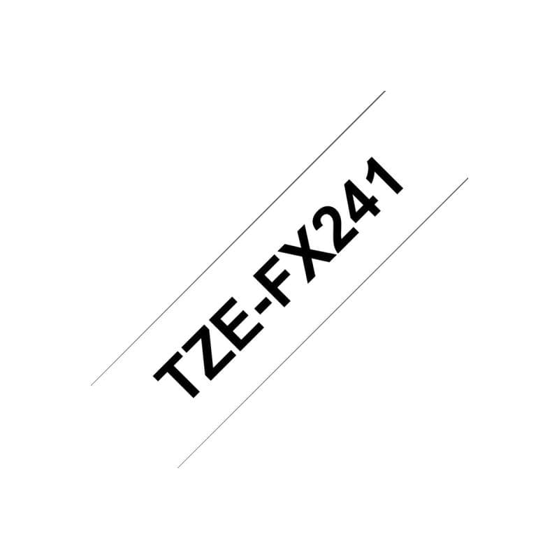 Brother Schriftband TZEFX241 weiß/schwarz