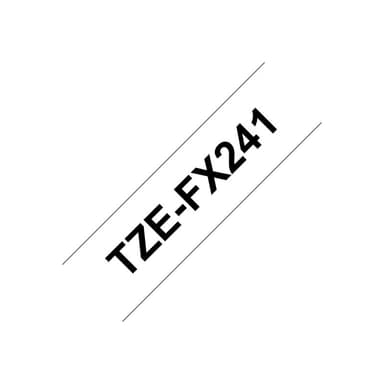 Brother Schriftband TZEFX241 weiß/schwarz