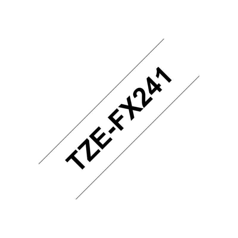 Brother Schriftband TZEFX241 weiß/schwarz