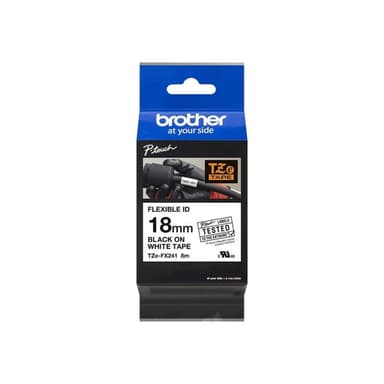 Brother Schriftband TZEFX241 weiß/schwarz