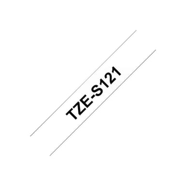 Tape TZES121/ transp/bk / 8m/9mm/PT 1000