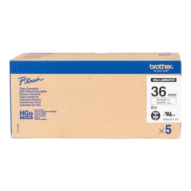 BROTHER HG-Multipack HGE261V5 / 5x Packung / weiß