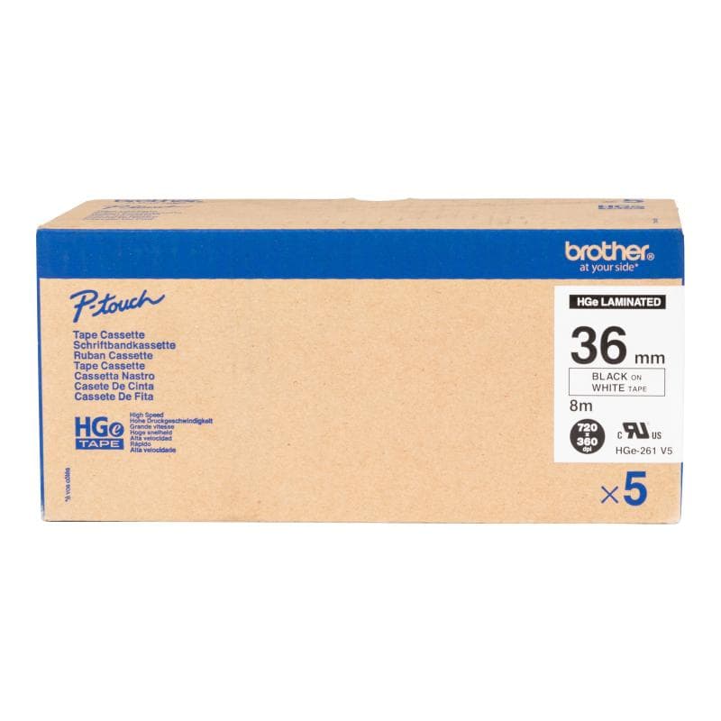 BROTHER HG-Multipack HGE261V5 / 5x Packung / weiß