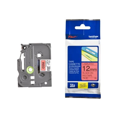 Tape TZE431/rot/bk /8m/12mm/P-touch 1000