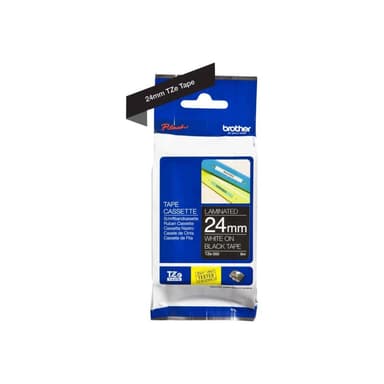Brother Farbband 24mm weiß auf schwarz P-Touch 2420PC/9200DX