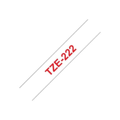 Tape TZE222/weiß/rot/8m/9mm/P-touch 1000