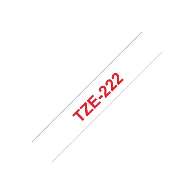Tape TZE222/weiß/rot/8m/9mm/P-touch 1000