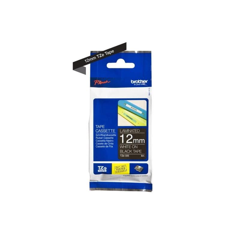 Tape TZE335/ s/w /8m/12mm/f P-touch 1000