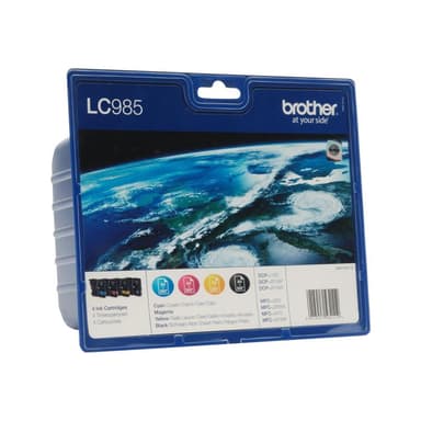 BROTHER LC985VALBP 4er Pack Schwarz, Gelb, Cyan, Magenta Tintenpatrone
