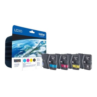 BROTHER LC985VALBP 4er Pack Schwarz, Gelb, Cyan, Magenta Tintenpatrone
