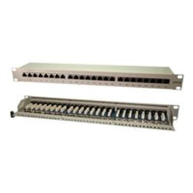 Patchpanel LogiLink 24-Port RJ45 19″ Cat6 geschirmt