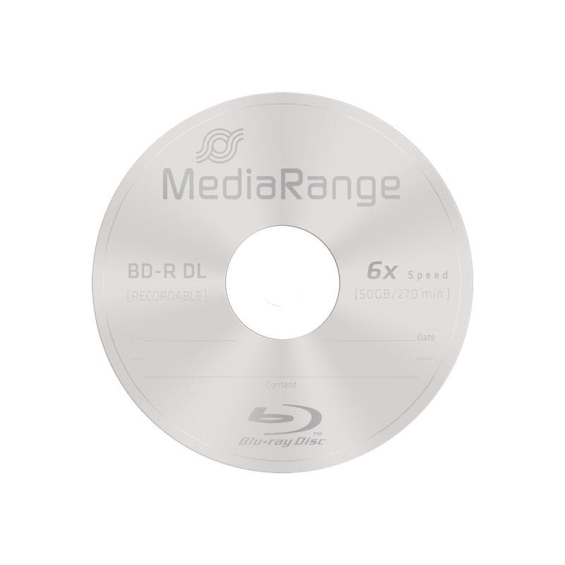 BD-R DL MediaRange 6x CB 50GB 10St