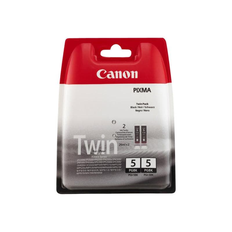 CANON PGI 5 Black Twin Pack 2er Pack Schwarz Tintenbehälter