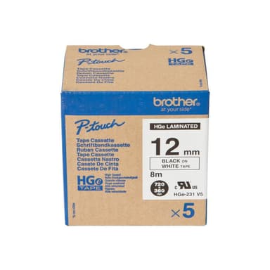 BROTHER HG-Multipack HGE231V5 / 5x Packung / wei