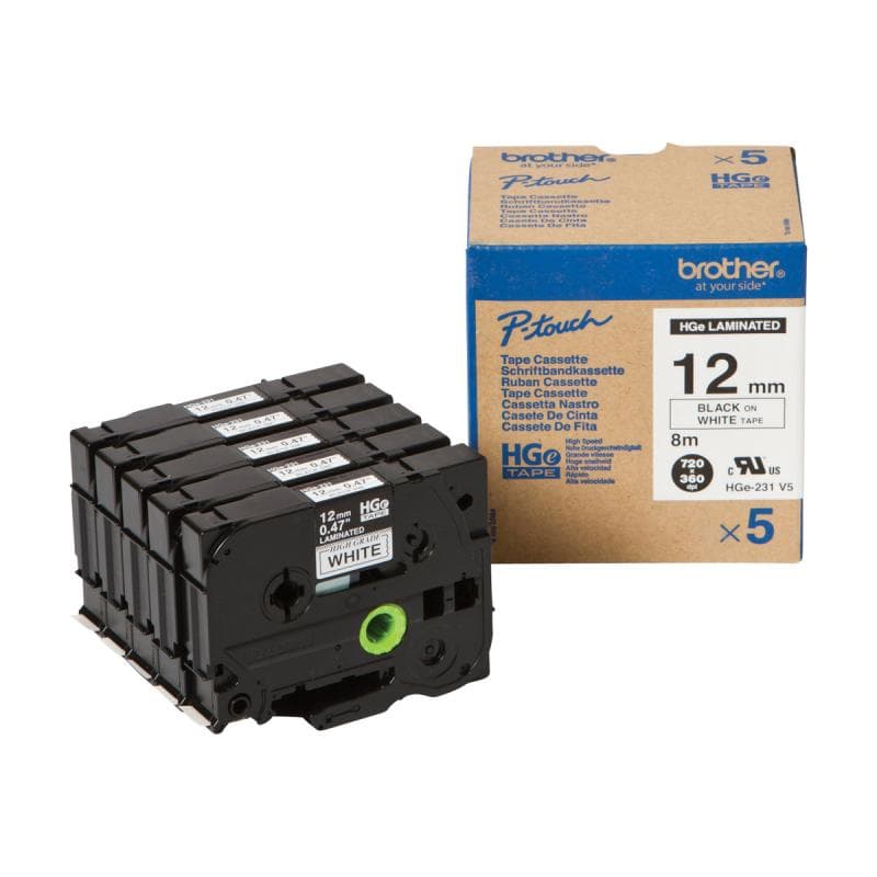 BROTHER HG-Multipack HGE231V5 / 5x Packung / wei