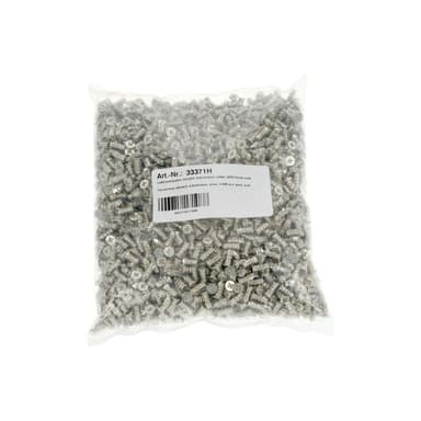 INLINE Lüfterschrauben, 5,0x10,0mm, silber, 2000 Stück Pack, bulk