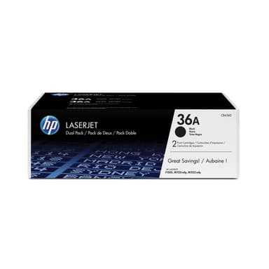 HP 36A 2er Pack Schwarz LaserJet Tonerpatrone (CB436AD)
