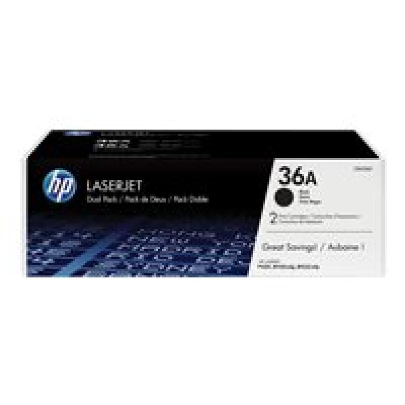 HP 36A 2er Pack Schwarz LaserJet Tonerpatrone (CB436AD)